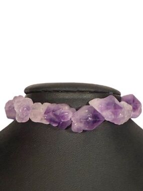 Amethyst Crystal Chip Bracelet